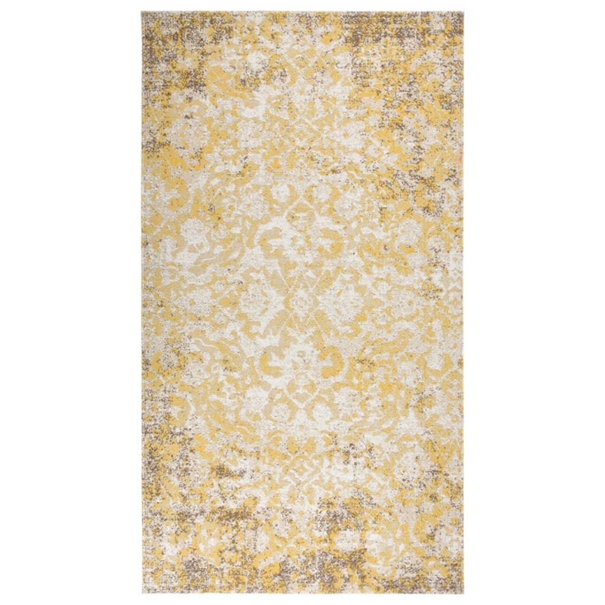 VIDAXL Tapis a tissage plat d'exterieur 115x170 cm Jaune