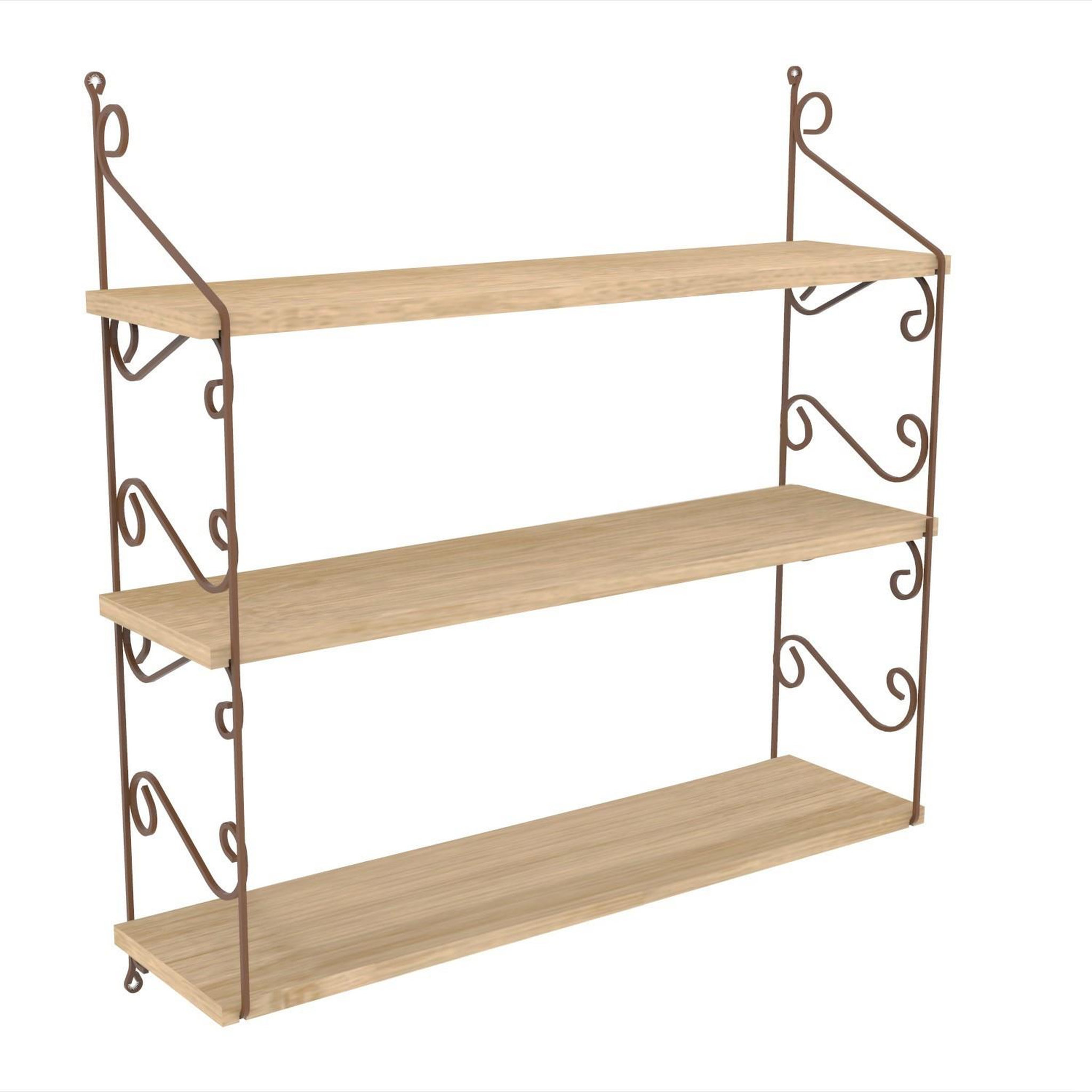 Habitat et Jardin Étagère murale en bois  seramoni  72 x 20 x 80 cm - chêne