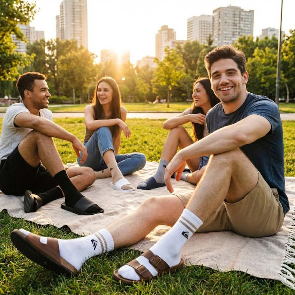QUIKSILVER Quiksilver Pack de Chaussettes Homme QUARTER– Lot 6 Paires Sport