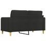 Voir la diapositive 5 : VIDAXL Canapé à 2 places Noir 140 cm Tissu