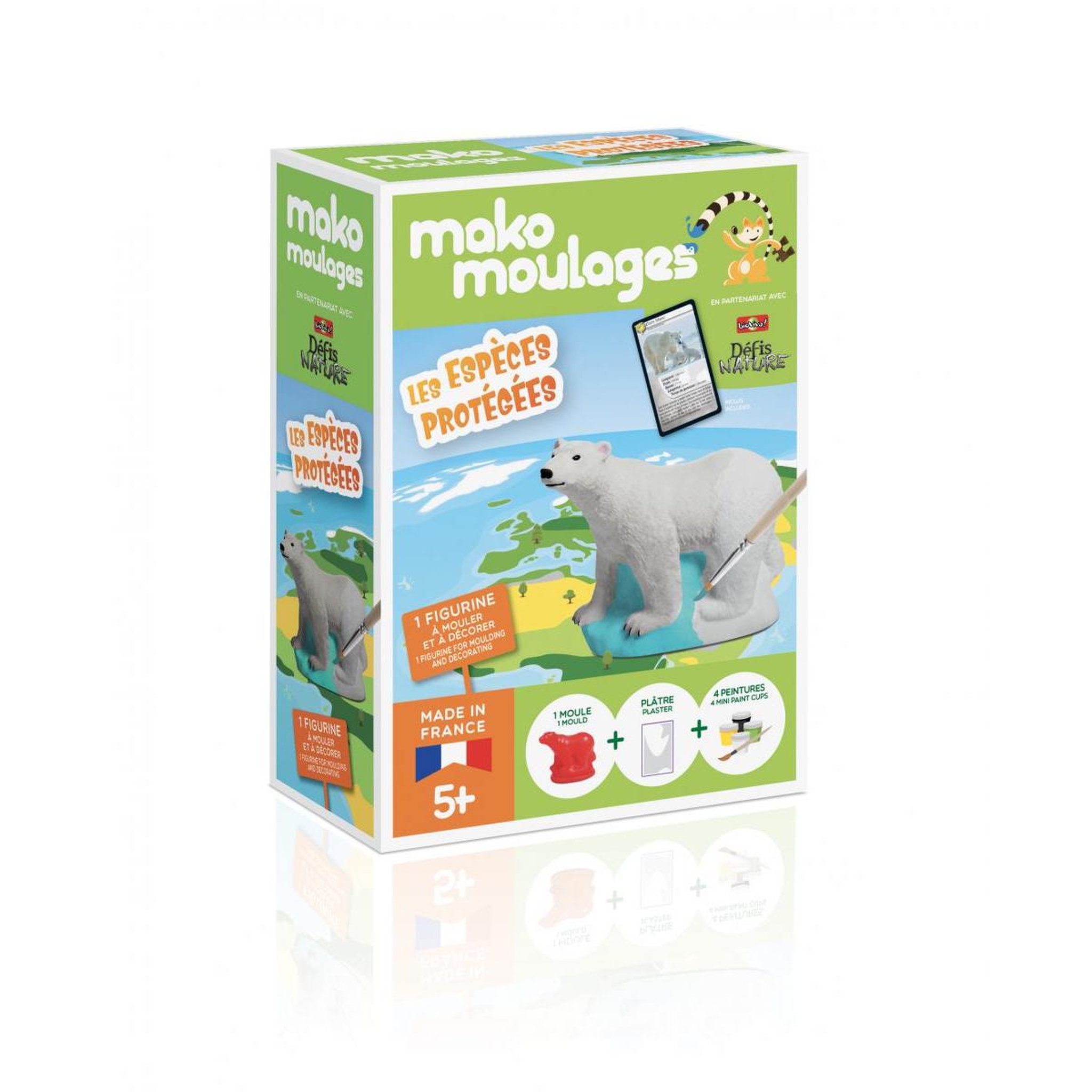Voir la diapositive 2 : Mako Creations Especes protegees Ours polaire