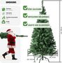 Voir la diapositive 6 : tectake Sapin de Noël artificiel 180 cm vert vert