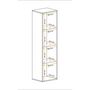 Voir la diapositive 4 : Paris Prix Vitrine LED Murale Design  Fly II  170cm Blanc & Noir