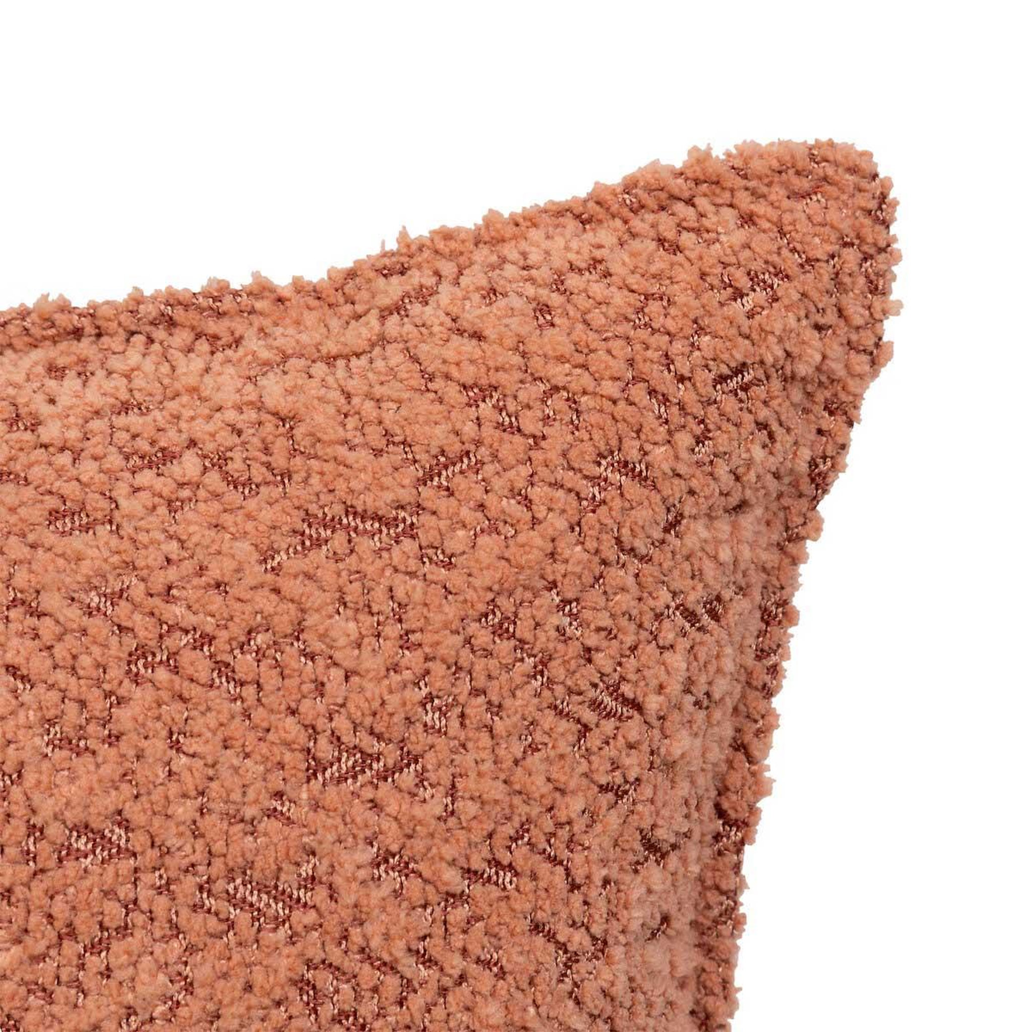 Voir la diapositive 2 : ATMOSPHERA Coussin Déco Bouclette  Soana  30x50cm Terracotta