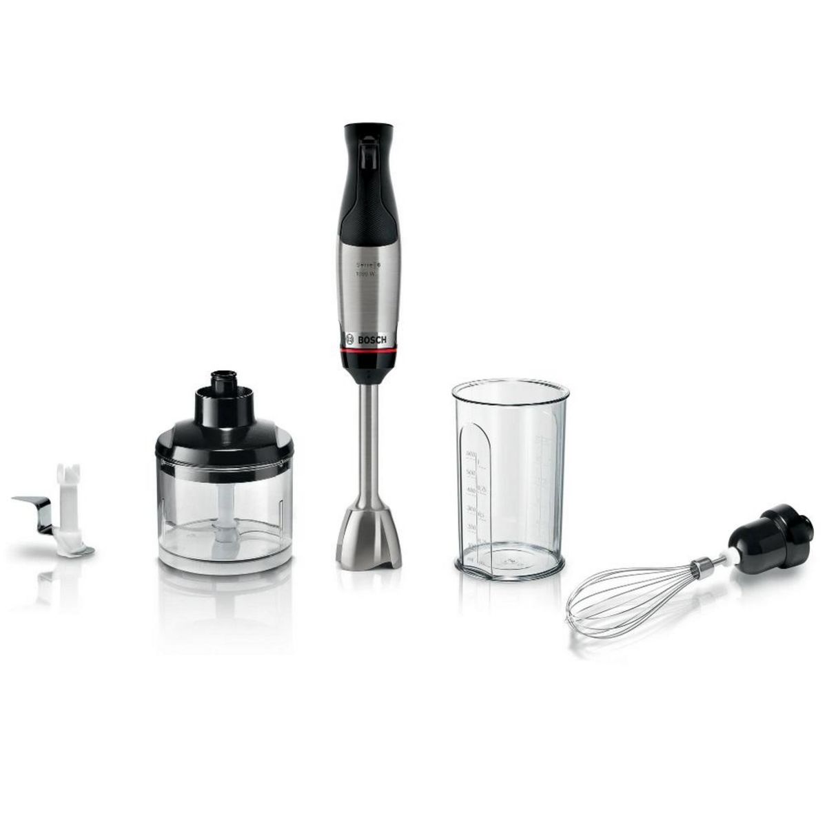 BOSCH Mixeur plongeant multifonction 1000w inox/noir - MSM6M622