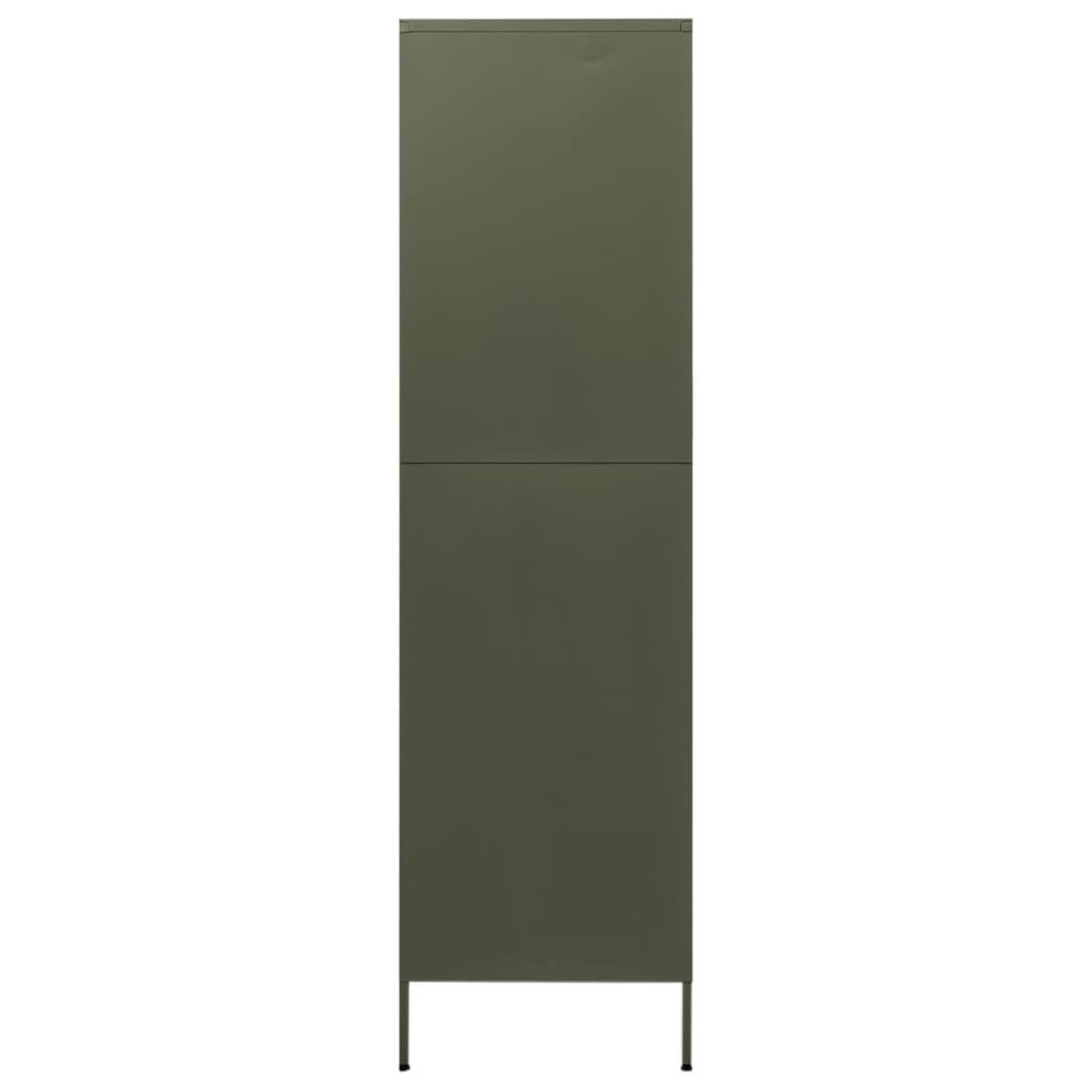 Voir la diapositive 4 : VIDAXL Garde-robe Vert olive 90x50x180 cm Acier