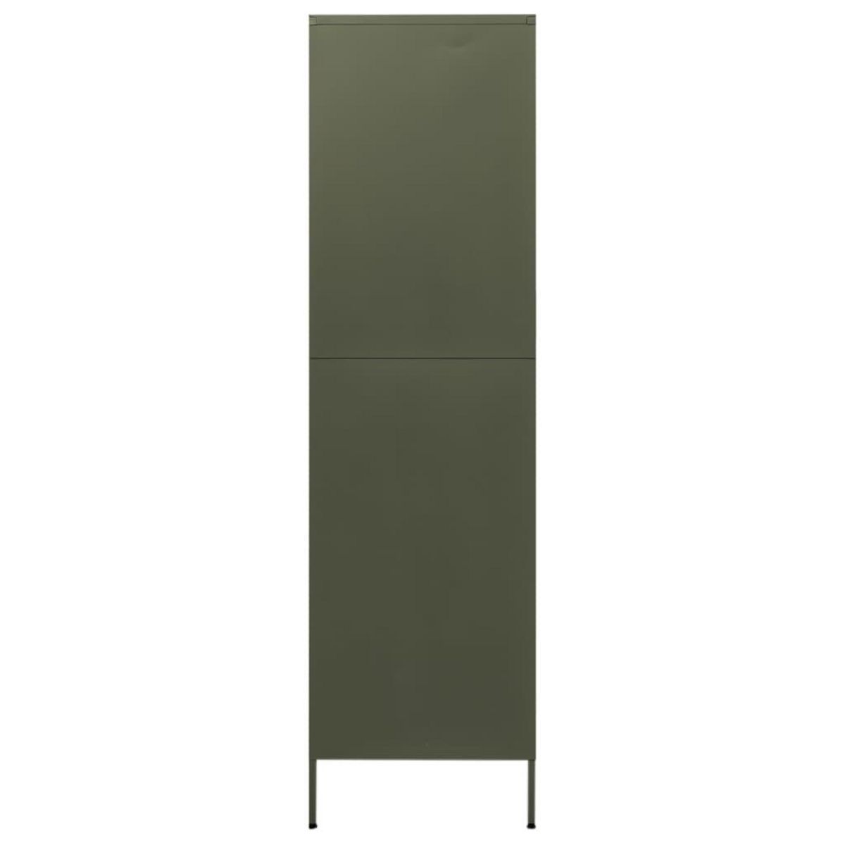 VIDAXL Garde-robe Vert olive 90x50x180 cm Acier
