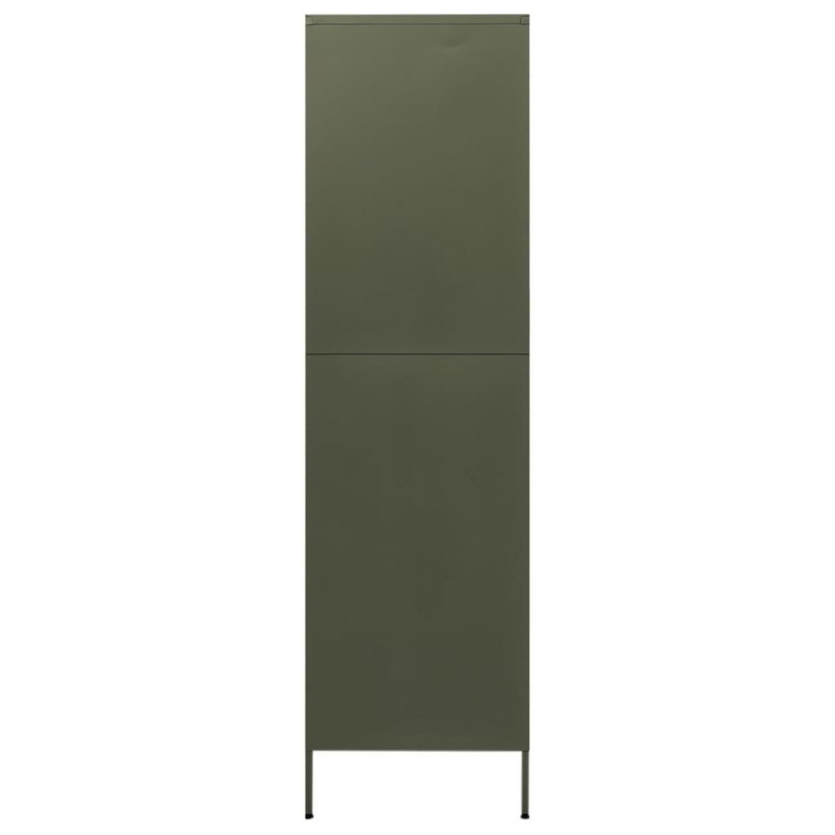 VIDAXL Garde-robe Vert olive 90x50x180 cm Acier
