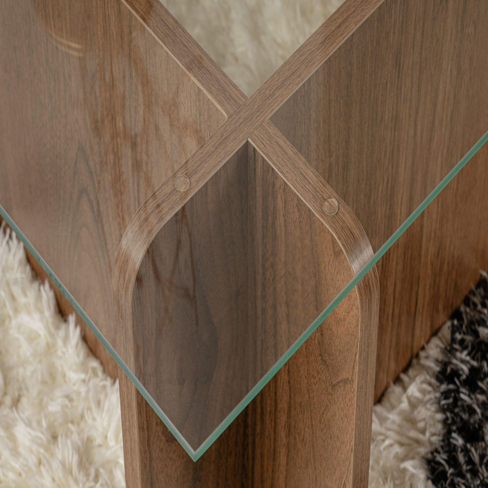 Voir la diapositive 4 : Habitat et Jardin Table basse en bois  flavio  - 105 x 65 x 30 cm - noyer