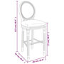 Voir la diapositive 6 : VIDAXL Tabourets de bar lot de 2 blanc lin