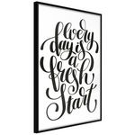 Paris Prix Affiche Murale Encadrée  Fresh Start. Coloris disponibles : Noir, Jaune