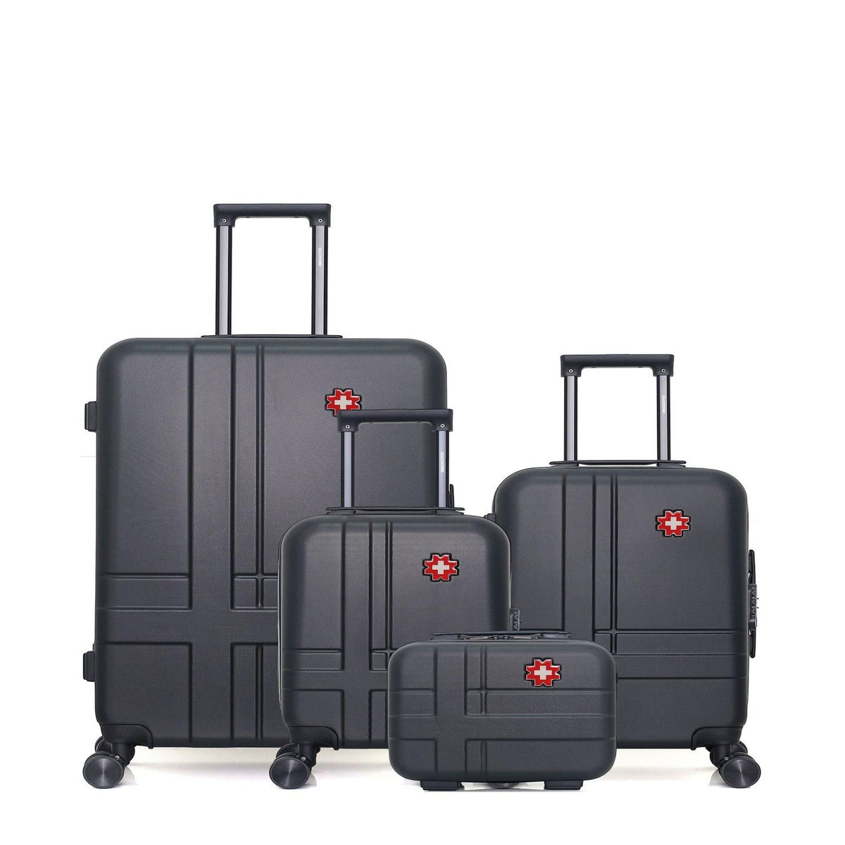 SWISS KOPPER SWISS KOPPER - LOT DE 4 - Valises grand format, cabine, cabine XXS et vanity USTER