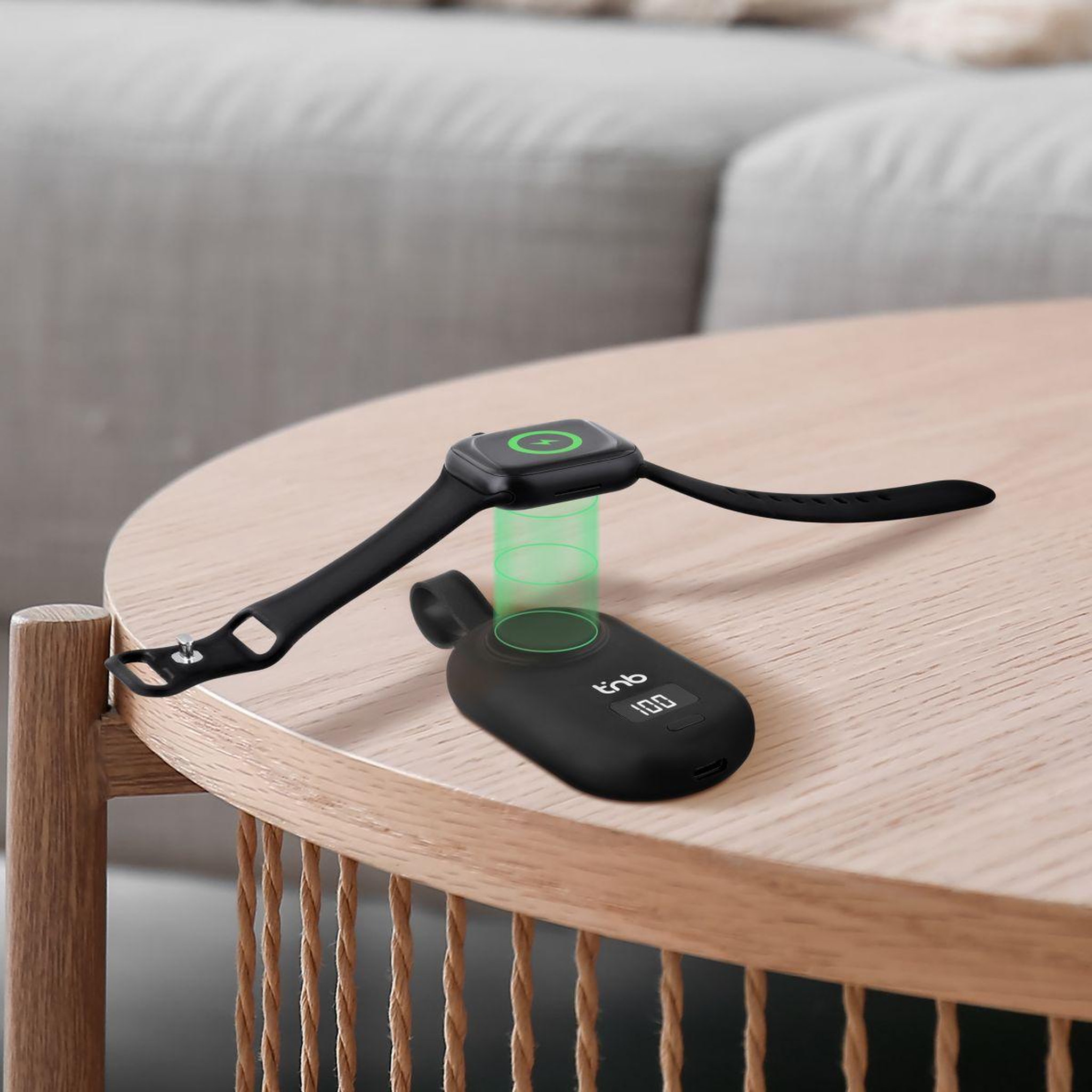 TNB Batterie externe 2500 mah pour apple watch noir