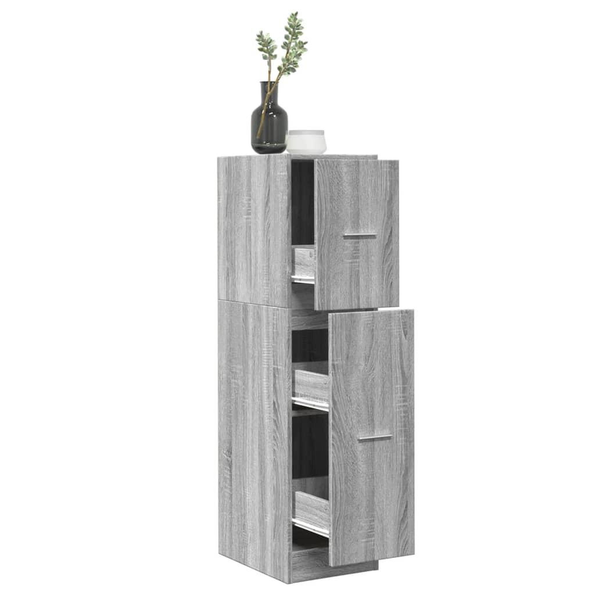VIDAXL Armoire apothicaire sonoma gris 30x41x118 cm bois d'ingenierie