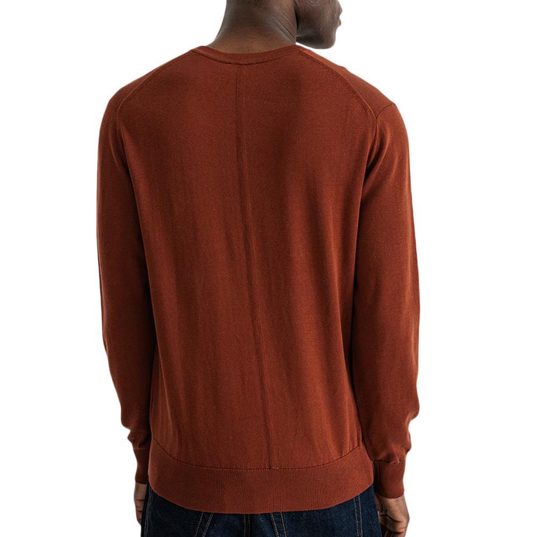 Voir la diapositive 2 : CALVIN KLEIN JEANS Pull Terracotta Homme Calvin Klein Jeans Ls Supima