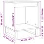 Voir la diapositive 6 : VIDAXL Tables de chevet 2 pcs noir 40x35x50 cm bois d'ingenierie