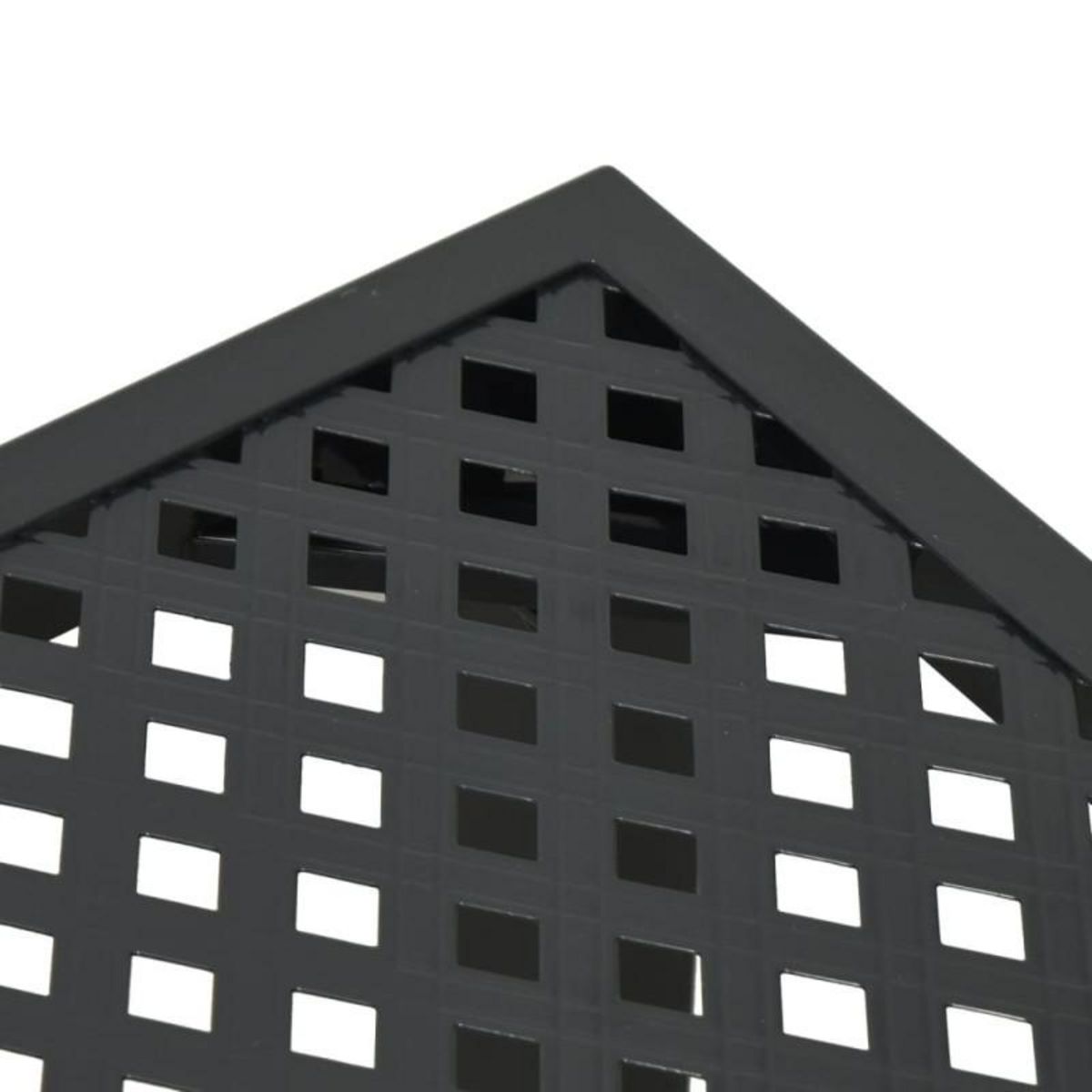 VIDAXL Table de jardin anthracite 100x100x72 cm acier