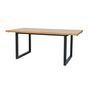 Voir la diapositive 2 : Paris Prix Table de Repas Design  Camden  180cm Chêne & Noir
