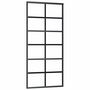 Voir la diapositive 5 : VIDAXL Porte coulissante kit de quincaillerie noir 90x205 cm verre ESG