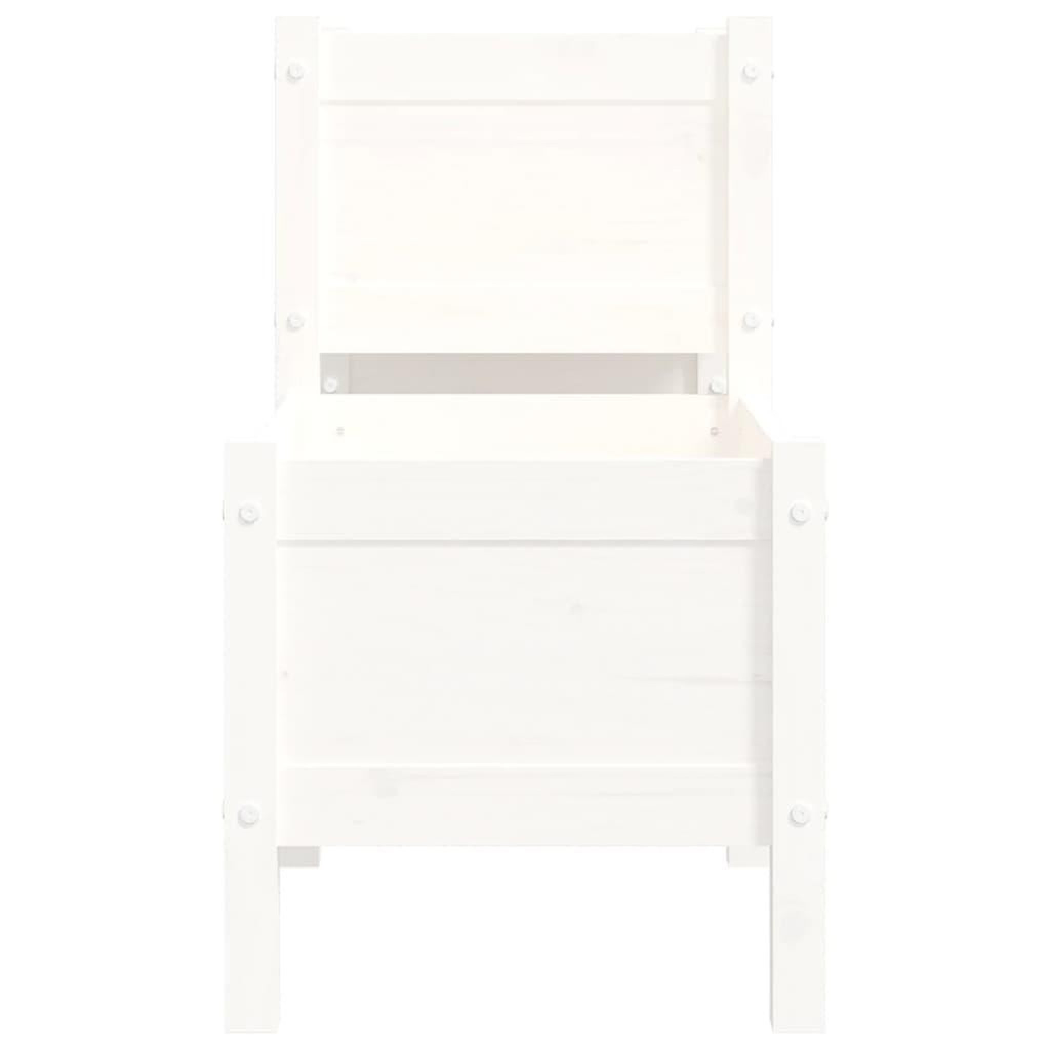 Voir la diapositive 5 : VIDAXL Jardiniere Blanc 178,5x44x75 cm Bois massif de pin