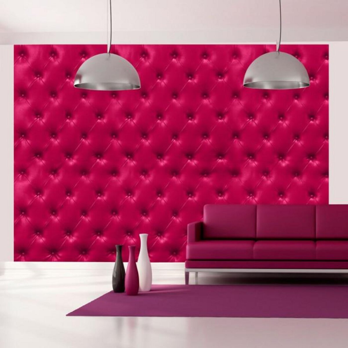 Paris Prix Papier Peint  Fuchsia Rhombuses
