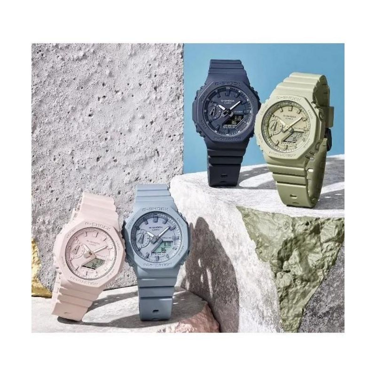 CASIO Montre - Casio - G-Shock Classic Femme - Bleu - Résistance aux chocs - Éclairage LED