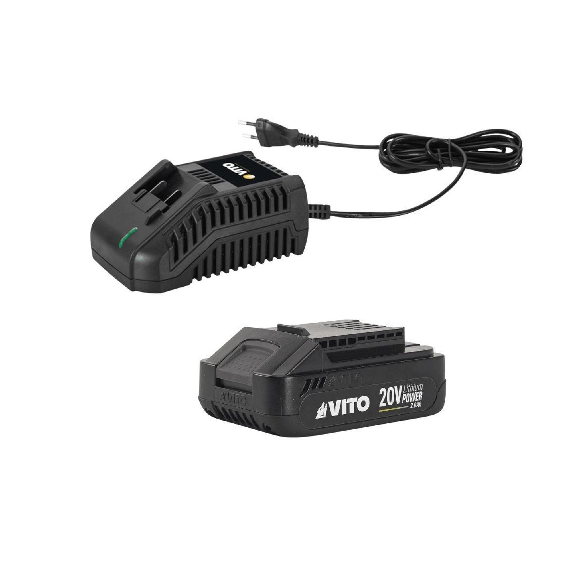 Voir la diapositive 4 : VITO Garden Taille haies sans fil 20v lame 51cm + batterie lithium 2.0ah + chargeur rapide vito