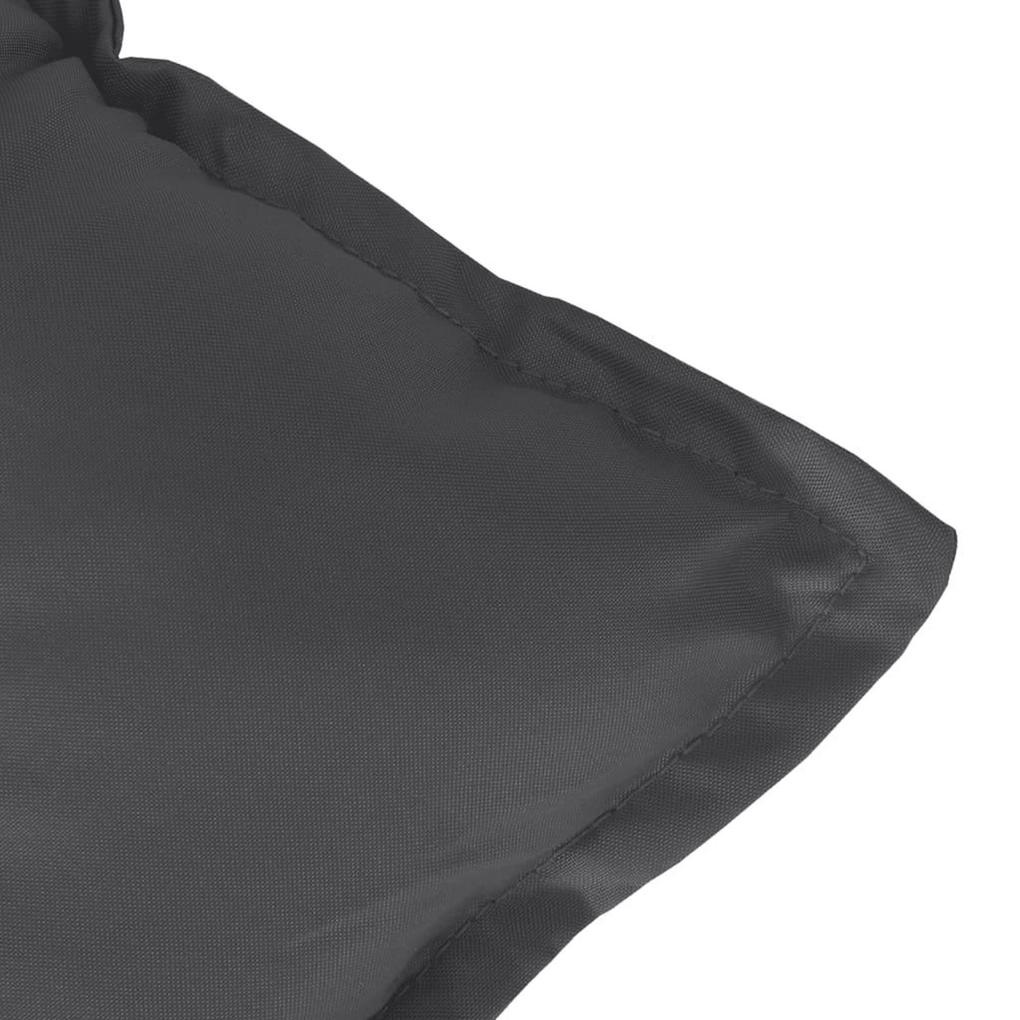 Voir la diapositive 5 : VIDAXL Coussin de banc de jardin anthracite melange 100x50x7 cm tissu