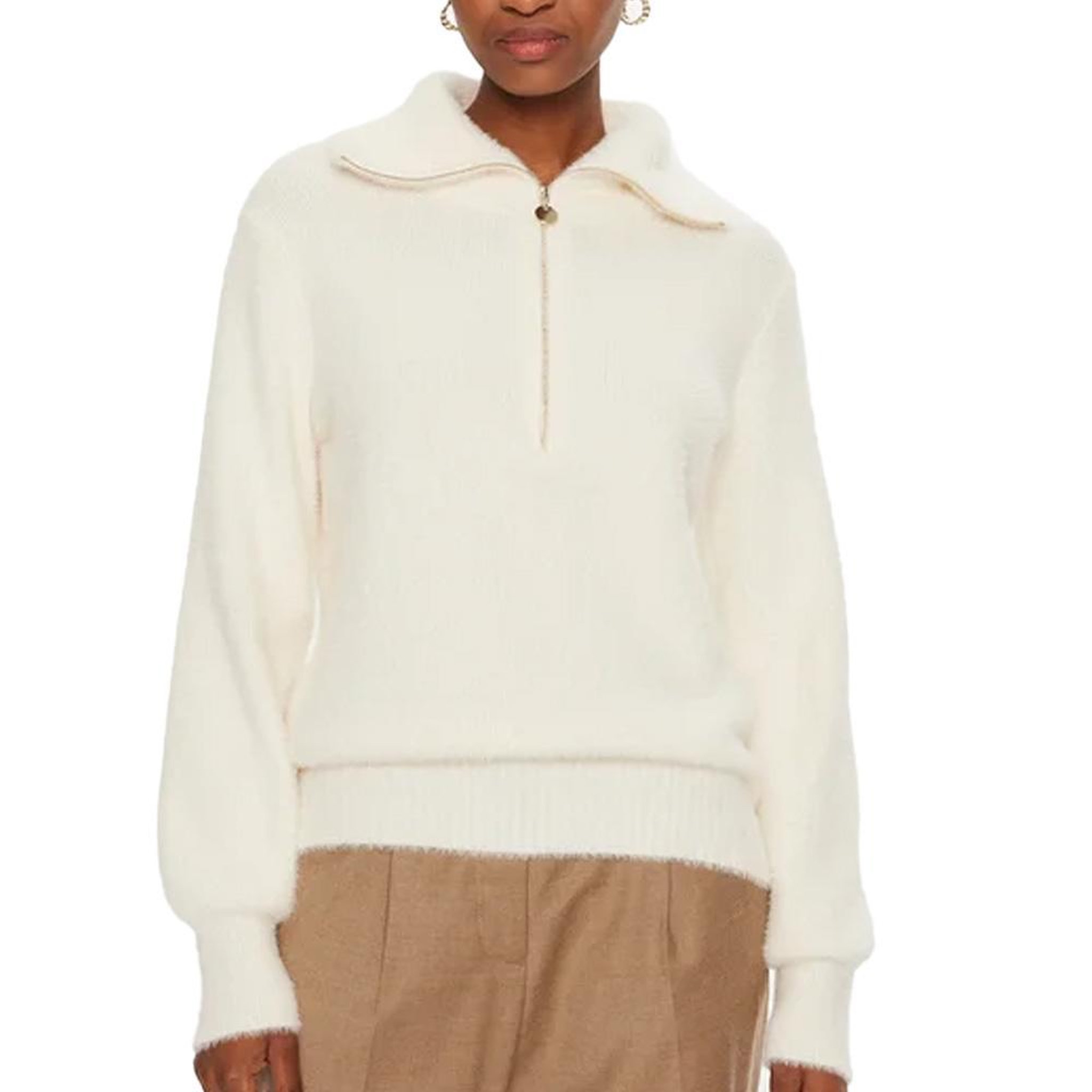 MORGAN Pull Écru Femme Morgan MNOVI. Coloris disponibles : Beige