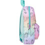 Voir la diapositive 3 : Milky Kiss Sac maternelle bleu et rose avec pochette avant motifs licornes