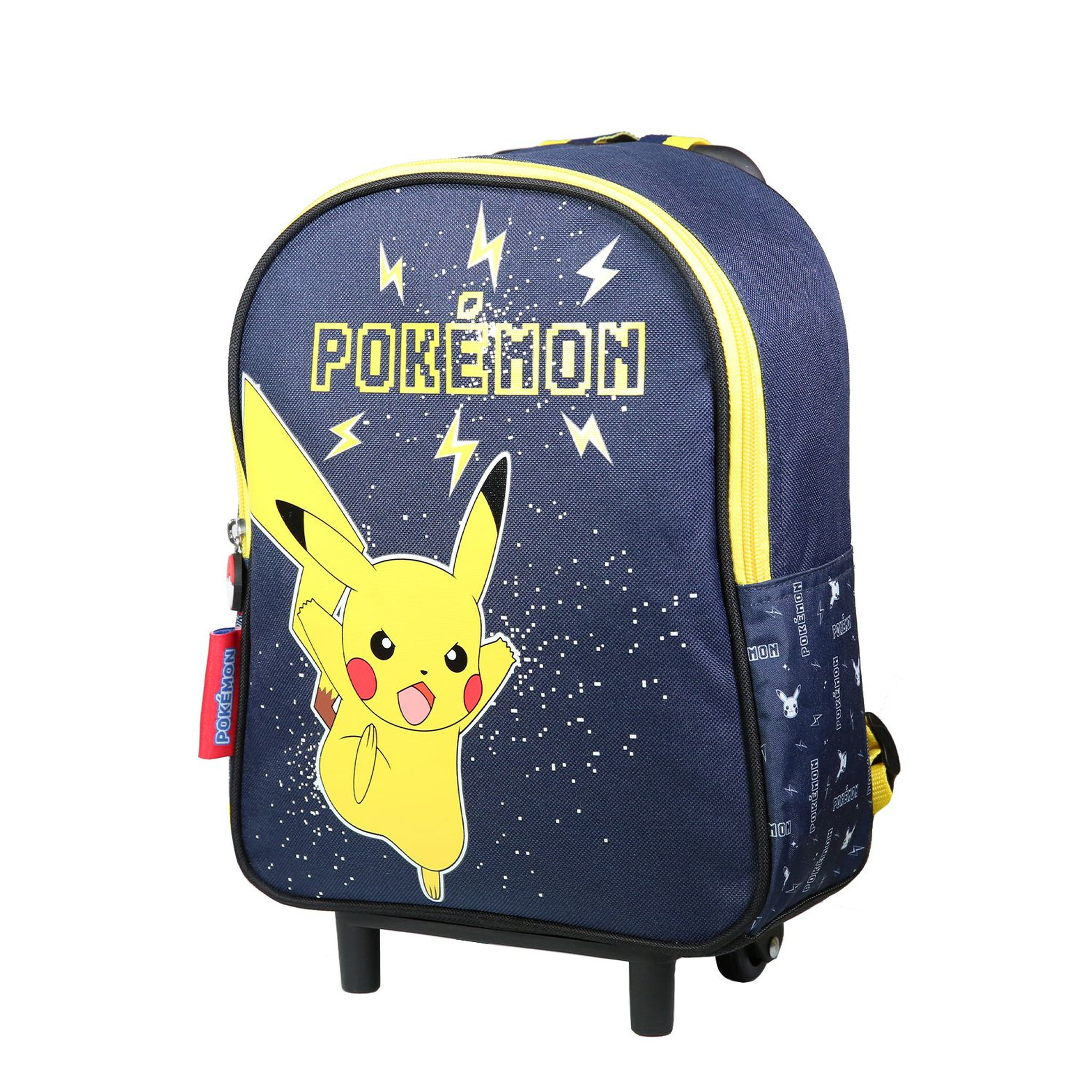 Voir la diapositive 2 : Bagtrotter BAGTROTTER Sac à dos à roulettes 31 cm Pokemon Bleu