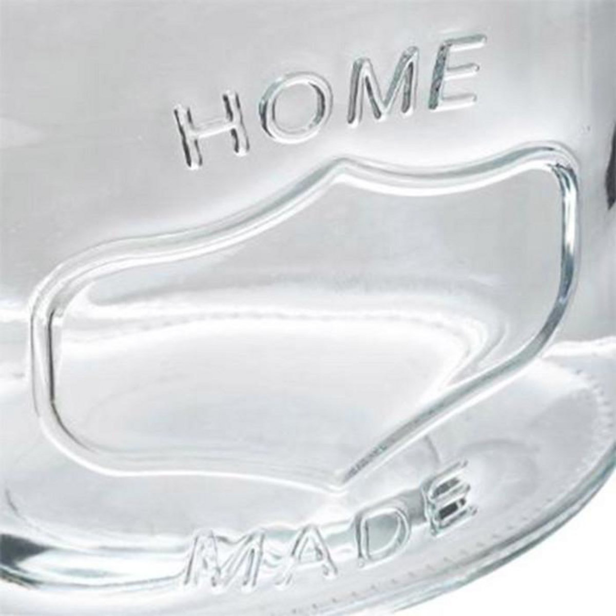 FIVE Bocal en Verre  Ovale  Inox  2,5L Transparent