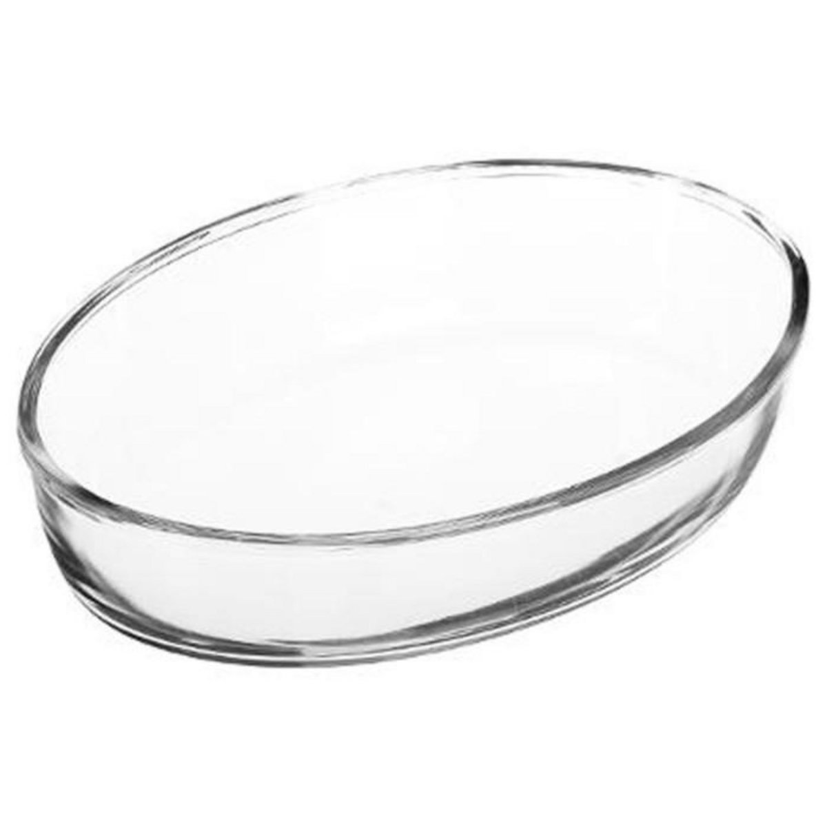 FIVE Plat à Four en Verre  Ovale  26cm Transparent