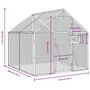 Voir la diapositive 6 : VIDAXL Voliere argente 1,79x2x1,85 m aluminium