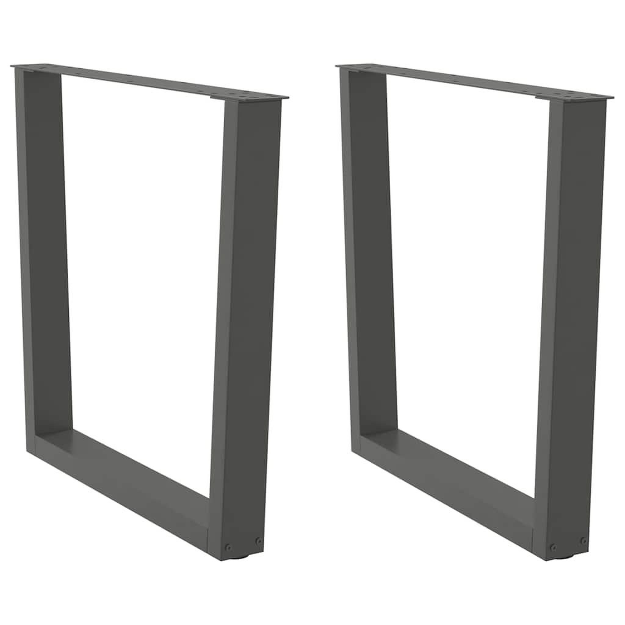 VIDAXL Pieds de table a manger forme de V 2 pcs 90x(72-73,3) cm acier