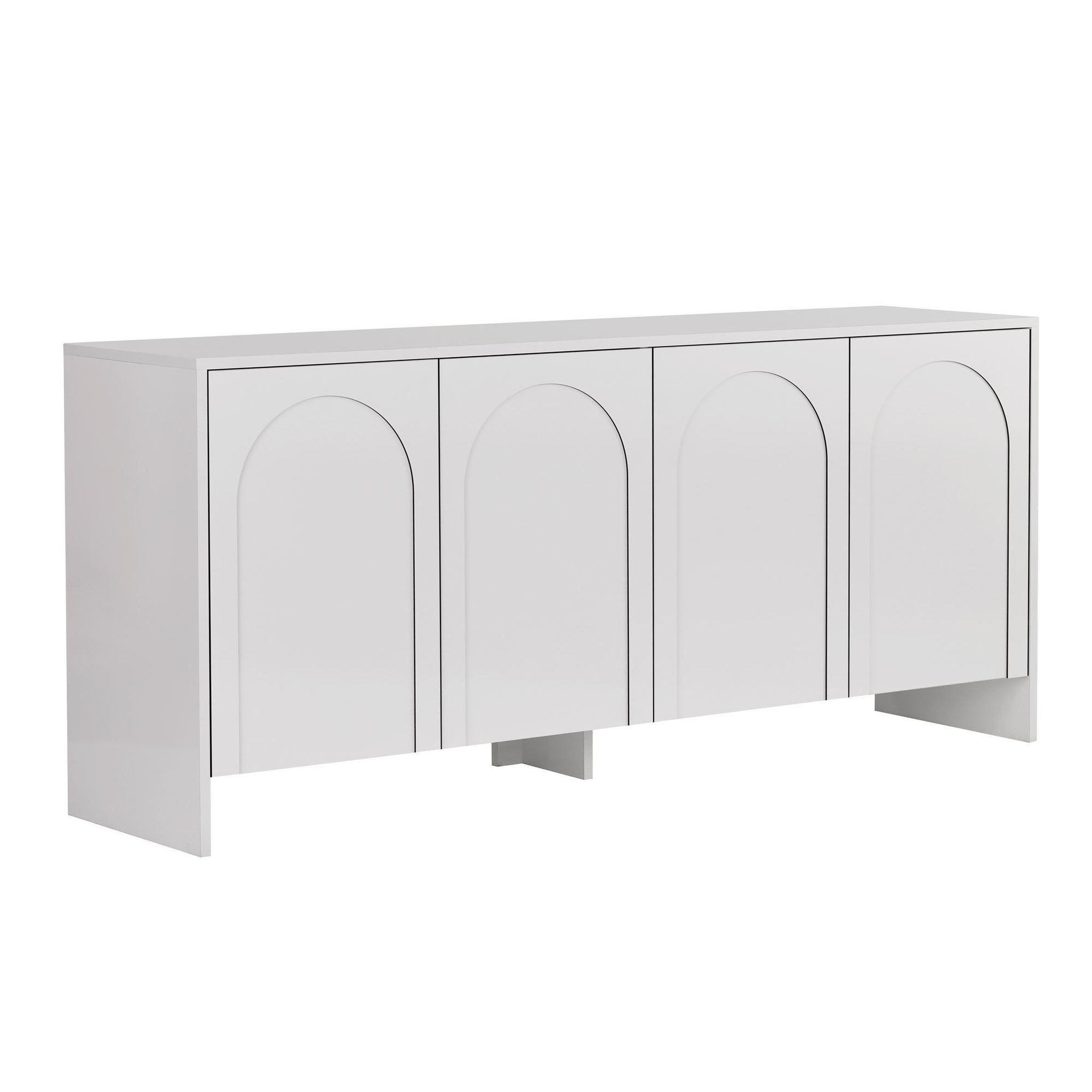 Habitat et Jardin Buffet en bois  arlen  - 180 x 45 x 80 cm - blanc