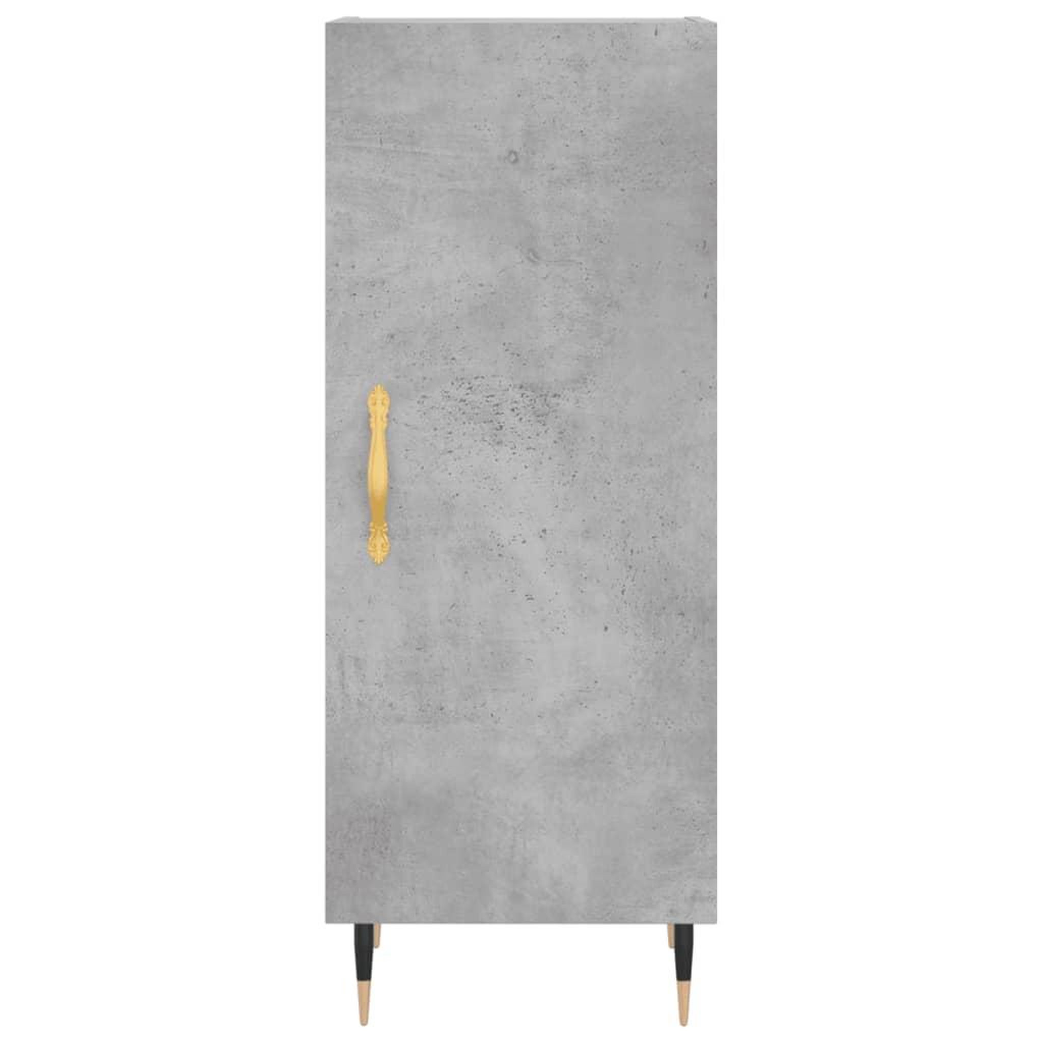 Voir la diapositive 5 : VIDAXL Buffet haut Gris beton 34,5x34x180 cm Bois d'ingenierie