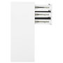 Voir la diapositive 4 : VIDAXL Armoire de bureau Blanc 90x40x102 cm Acier