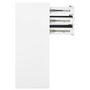 Voir la diapositive 4 : VIDAXL Armoire de bureau Blanc 90x40x102 cm Acier