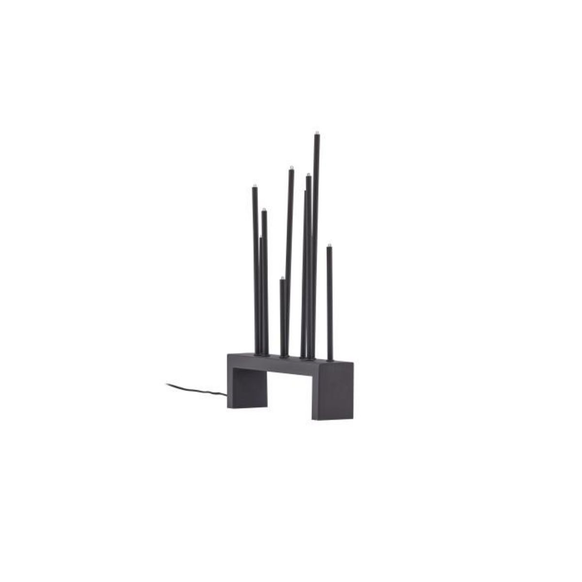 Paris Prix Lampe à Poser Bougeoir Déco  Vallasen  27cm Marron