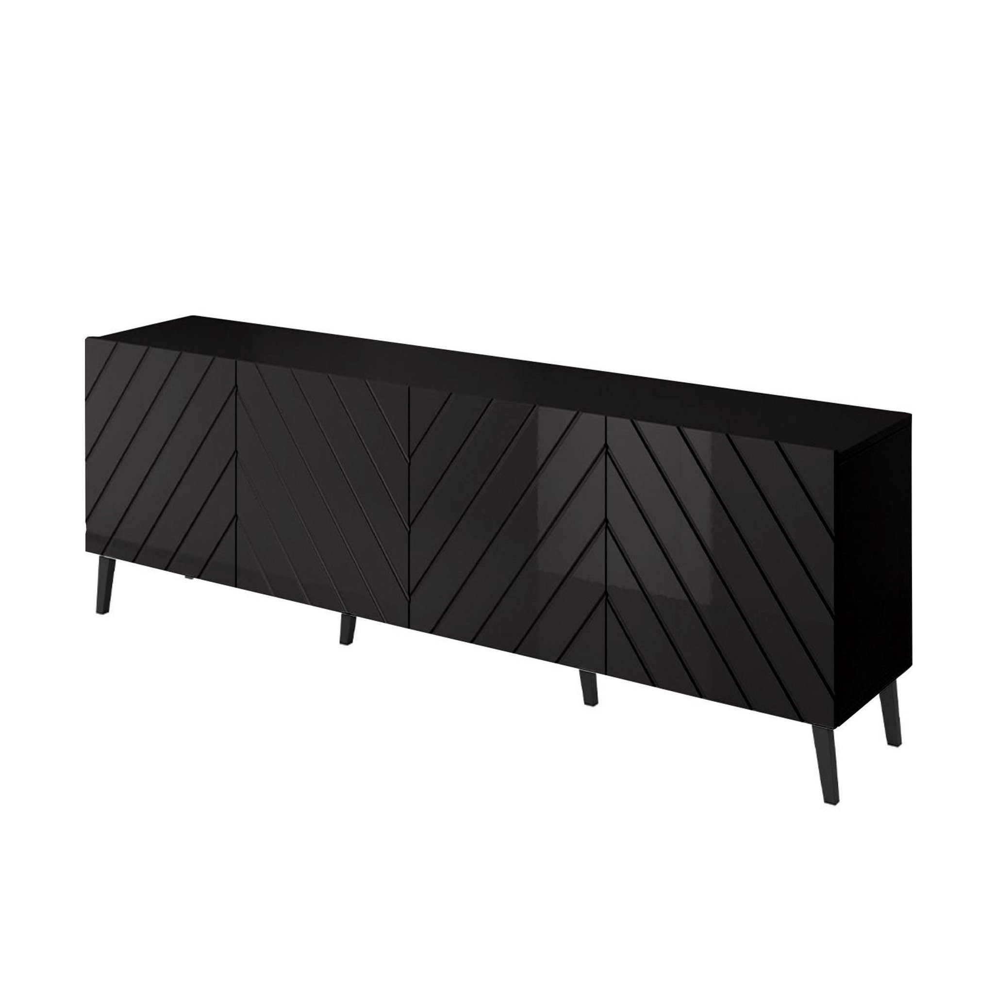 Voir la diapositive 1 : BEST MOBILIER Chloe - meuble tv - 4 portes - 200 cm