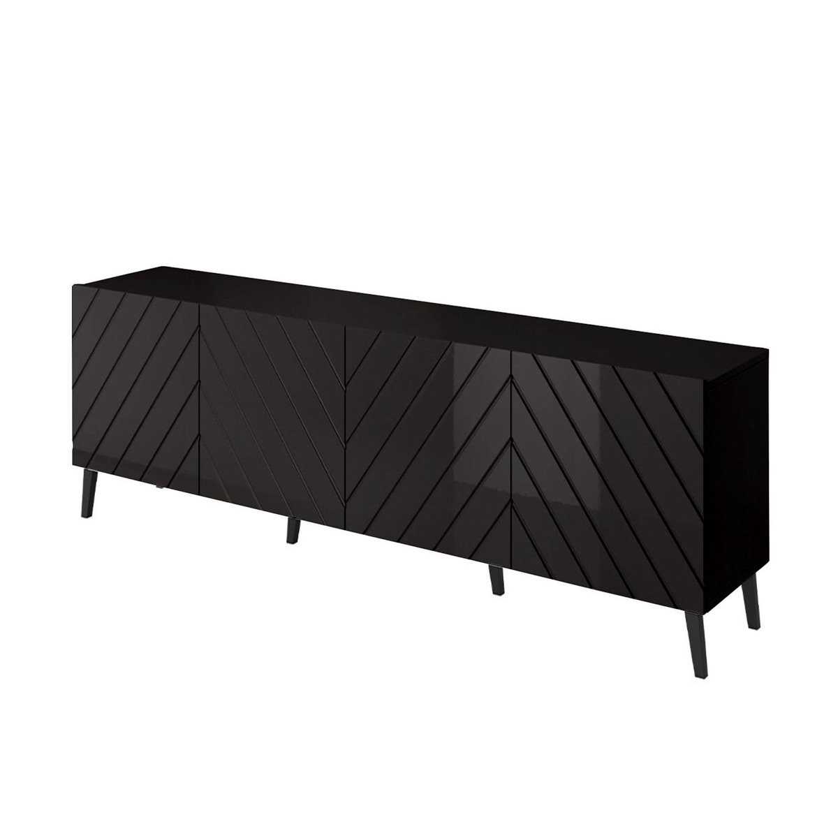 BEST MOBILIER Chloe - meuble tv - 4 portes - 200 cm