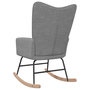 Voir la diapositive 4 : VIDAXL Chaise a bascule Gris clair Tissu