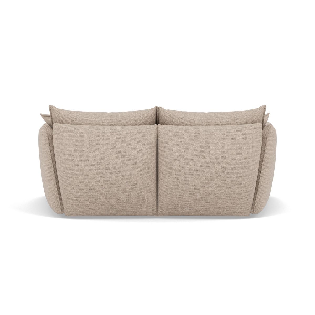 LISA DESIGN Cassiopee - canapé droit 3 places assise profonde en tissu texturé