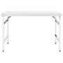 Voir la diapositive 2 : VIDAXL Table de travail pliable de cuisine 120x60x80 cm Inox