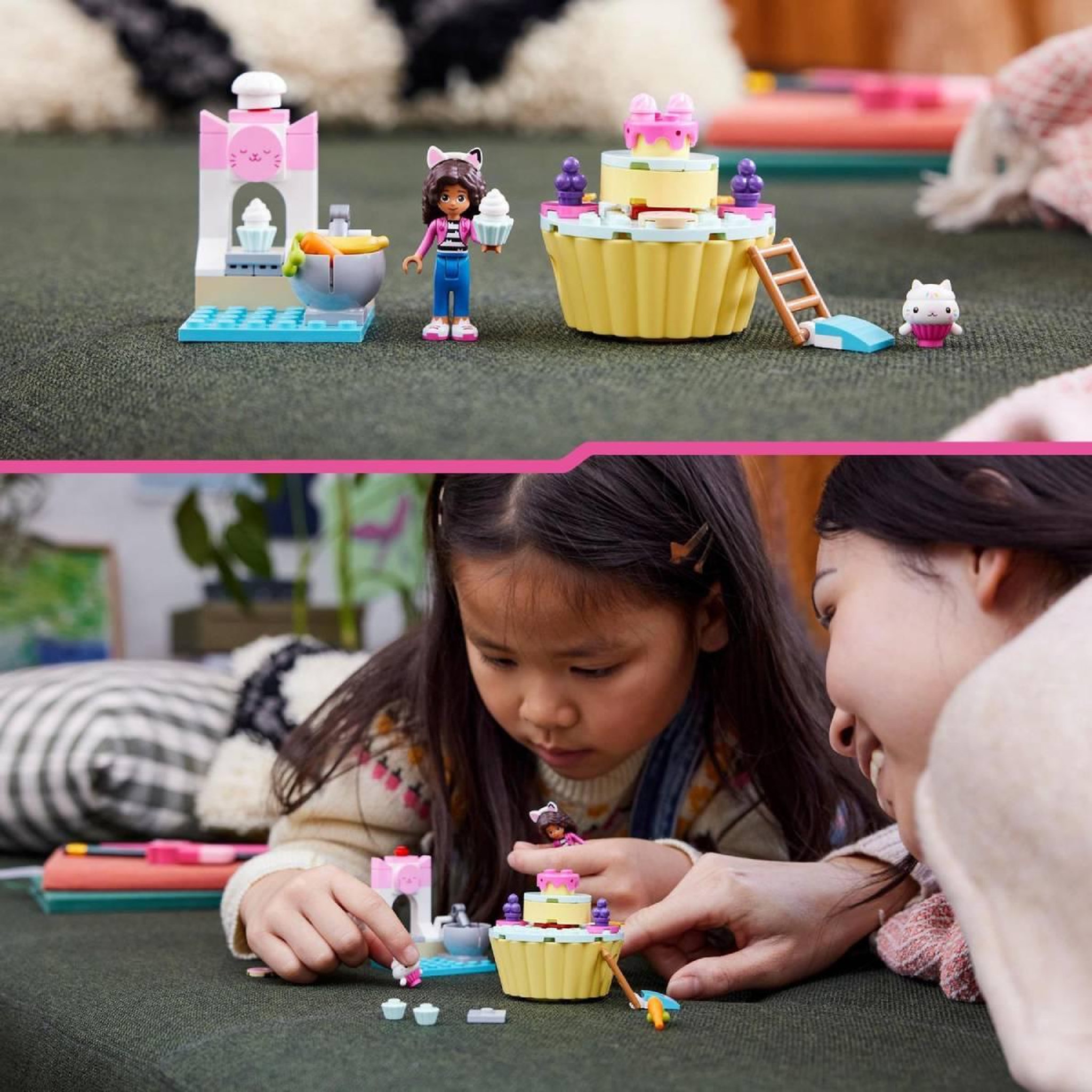 Voir la diapositive 6 : LEGO Gabby et la maison magique 10785 - Praline et P'tichou S'Amusent, Jeu avec Figurines Gabby et le Chat, Cuisine avec Cupcake et Accessoires, Jouets pour Filles et Garçons Dès 4 Ans