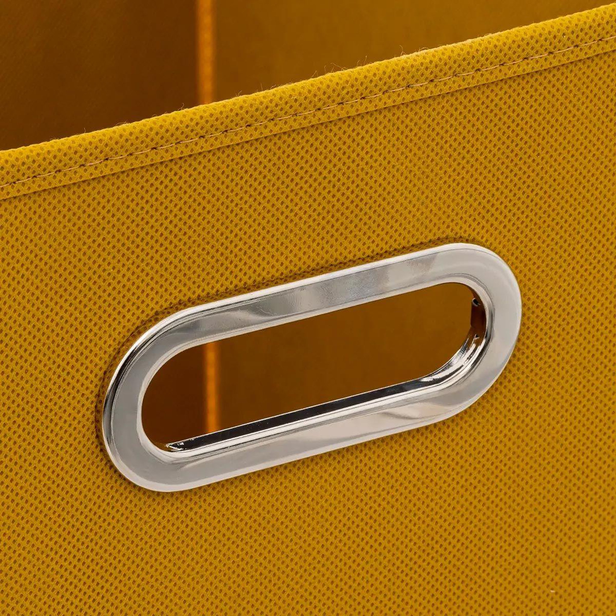 Voir la diapositive 2 : FIVE Boîte de rangement carrée pliable  mix n'modul  31x31cm moutarde