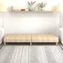 Voir la diapositive 3 : VIDAXL Canape-lit a 2 places creme tissu