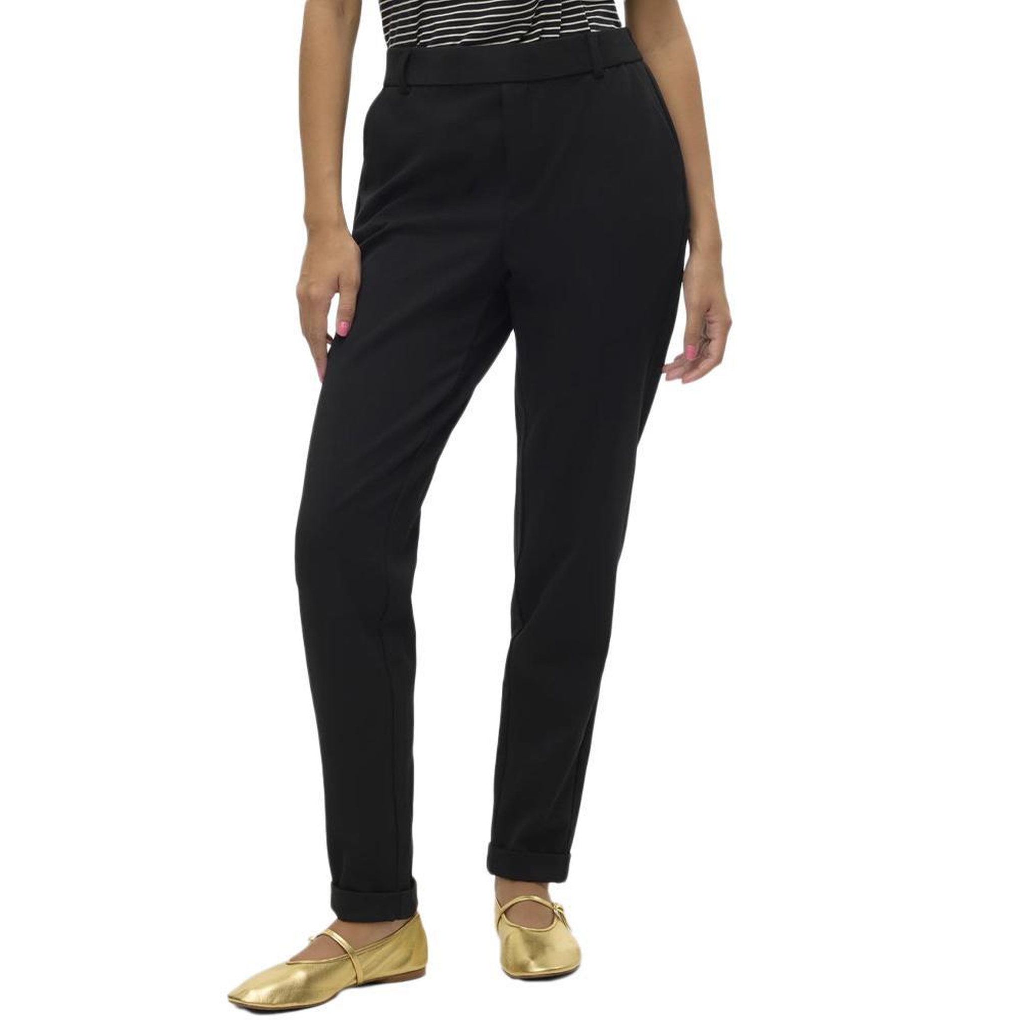 Vero Moda Pantalon Noir Femme Vero Moda Maya. Coloris disponibles : Noir