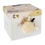 Voir la diapositive 2 : DOUDOU ET COMPAGNIE Doudou et Compagnie - Peluche Lapin -25 cm - Blanc/Sable - Lapin Pompon Naturel - Boite Cadeau - Happy Wild - Happy Doudou To Yo